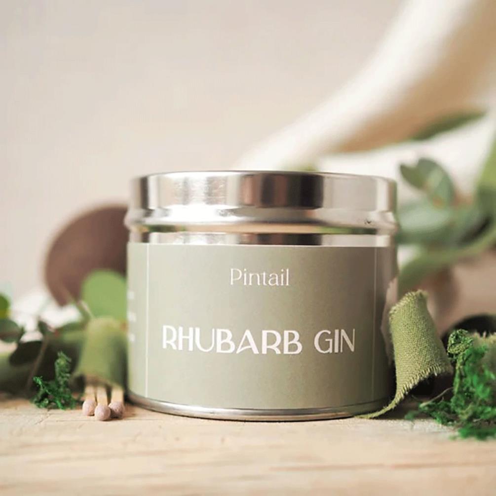 Pintail Candles Rhubarb Gin Tin Candle Extra Image 1